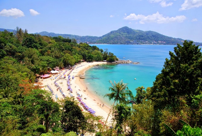 Trying to find a nice, calm beach on Phuket: Leam Sing Beach